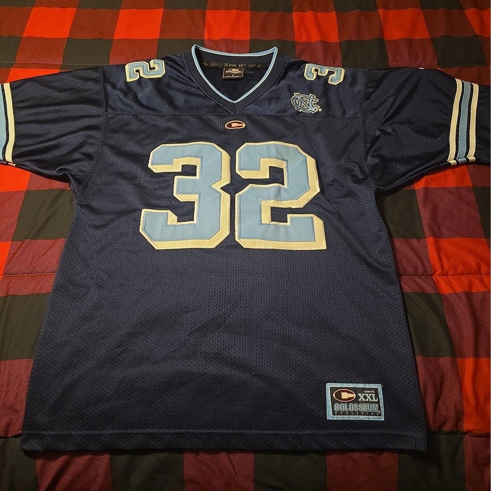 Vintage Colosseum Athletics North Carolina Tar Heels Sewn Decals Jersey Size M